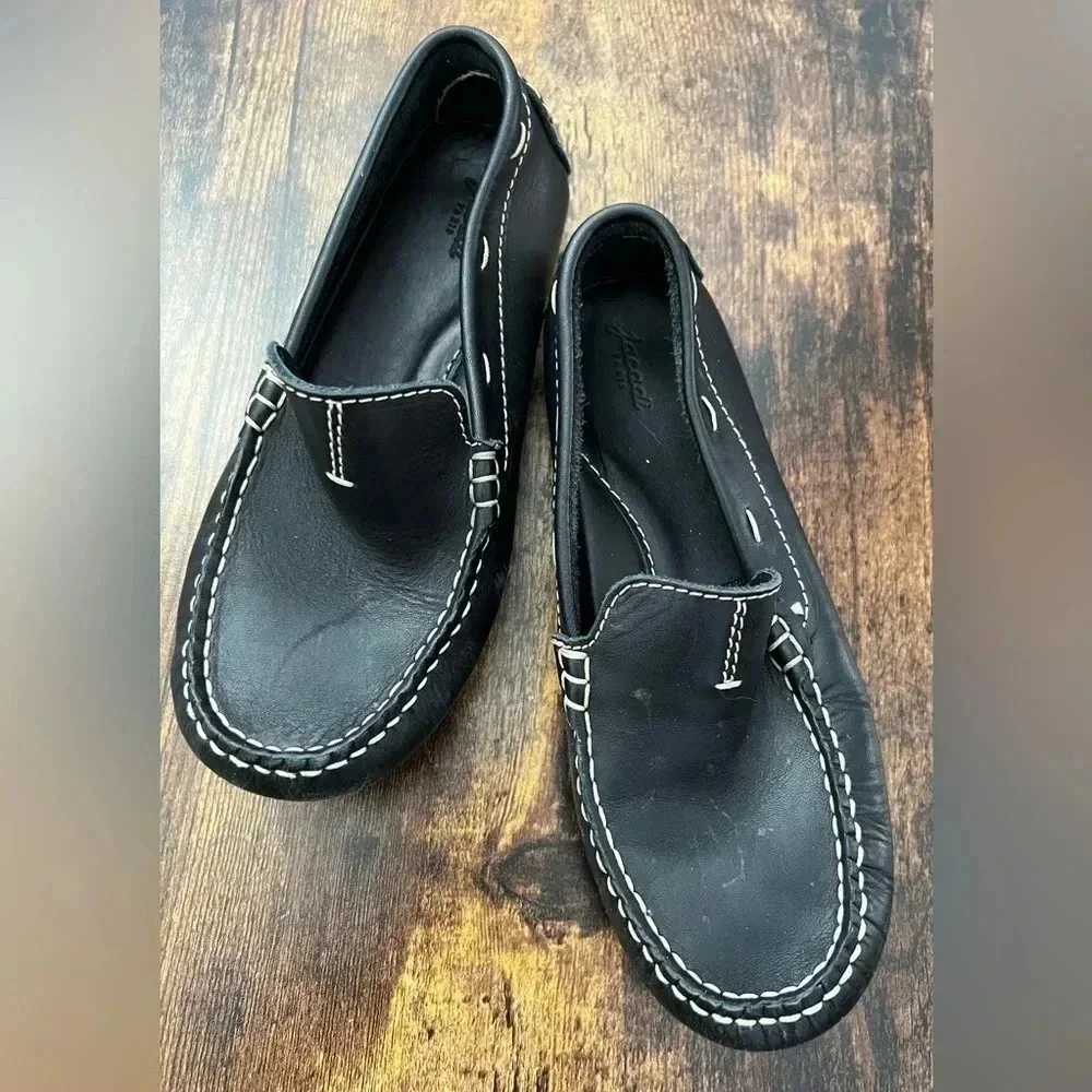 Jacadi Paris | boys leather loafer shoes. Size: 34 European, 2.5 U.S.